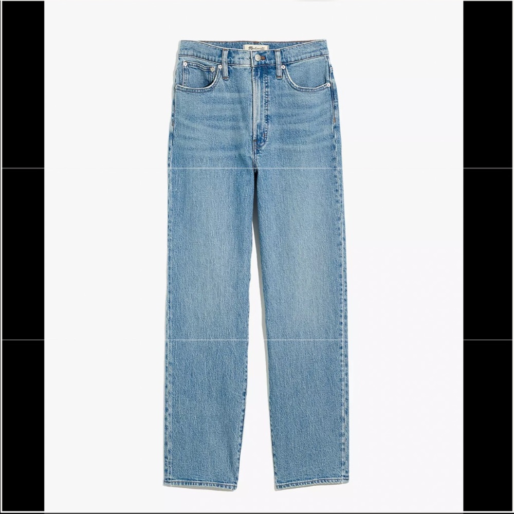 Madewell Perfect Vintage Straight Jean High Rise Hoye Wash 31
